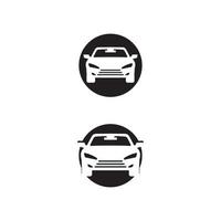 iconos de automóviles y automóviles con logotipo vectorial para camiones de viaje, autobuses y otros signos de vectores de transporte, ilustración de diseño