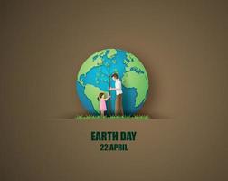 World environment and earth day concept vector