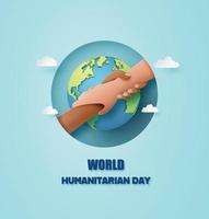 World Humanitarian Day vector