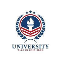 Education Logo Template For College And University School Emblems vector