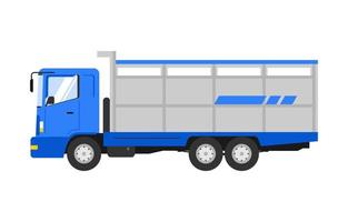 heavy duty truck. Vector flat style illustration.