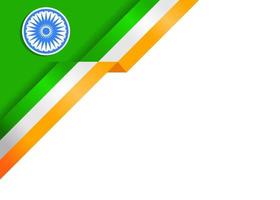 ilustración vectorial de la bandera india adecuada para el día de la república vector