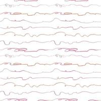 Seamless pattern with hand drawn abstract horisontal lines, doodles vector