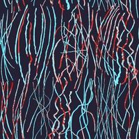 Seamless pattern with hand drawn abstract lines, doodles vector