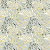 Seamless background with colorful illustration of tropical palm leaves vector