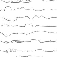 Seamless pattern with hand drawn abstract horisontal lines, doodles vector