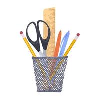 Office Supplies Illustration vector