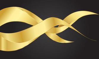 Golden Shape Abstract Vector Shiny Background