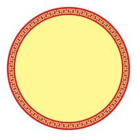 Chinese New Year frame. Chinese traditional ornamental border vector