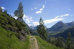 Geiranger is a small tourist village in Sunnmore region of Norway. photo