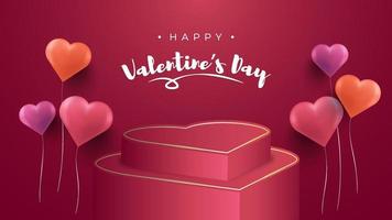 Valentine's day background design vector