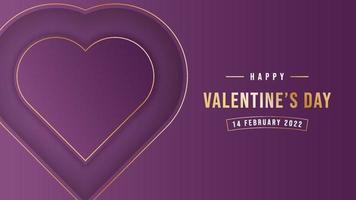 Valentine's day background design vector