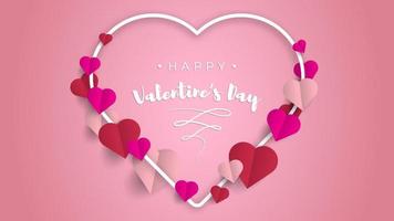 Valentine's day background design vector