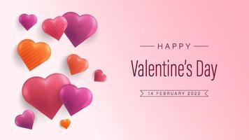 Valentine's day background design vector