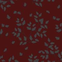 beautiful seamless pattern of leaves vector