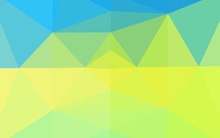 Light Blue, Yellow vector polygon abstract backdrop.