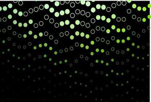 Dark Green vector template with circles.