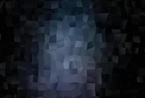 Dark Black vector shining triangular background.