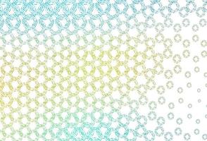 Light blue, yellow vector cover with spots.