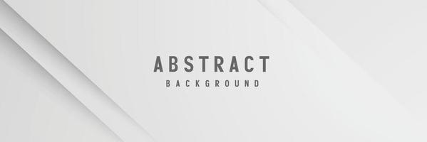 banner Abstract geometric white and gray color background vector illustration.