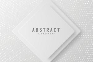 banner Abstract geometric white and gray color background vector illustration.