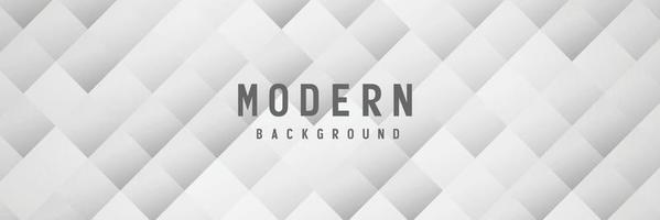 banner Abstract geometric white and gray color background vector illustration.