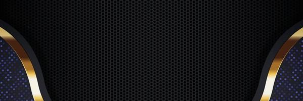 Tablero de fondo de vector abstracto de banner dorado para diseño de texto y mensaje moderno. ilustración vectorial