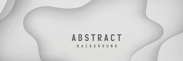 banner Abstract geometric white and gray color background vector illustration.