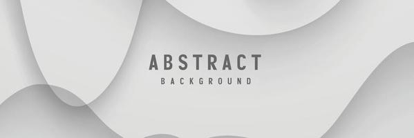 banner Abstract geometric white and gray color background vector illustration.