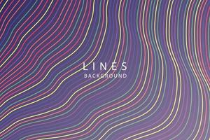 banner Wave Lines Pattern an Abstract Stripe Background, Vector