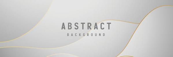 banner Abstract geometric white and gray color background vector illustration.