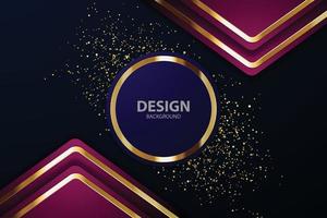 Tablero de fondo de vector abstracto de banner dorado para diseño de texto y mensaje moderno. ilustración vectorial