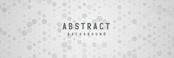 banner Abstract geometric white and gray color background vector illustration.