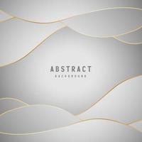 banner Abstract geometric white and gray color background vector illustration.