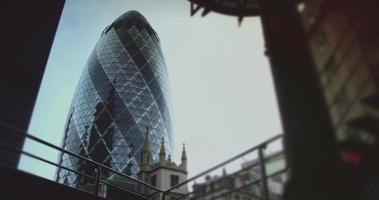 London, Uk,the modernized face of London, with representative buildings for the development of the city, time lapse video