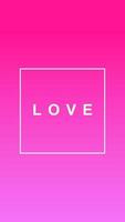 Love social media story duotone template. Gradient purple advertising web banner with text, promotion content layout. Modern vibrant mobile app design. Blending fuchsia color with frame mockup vector