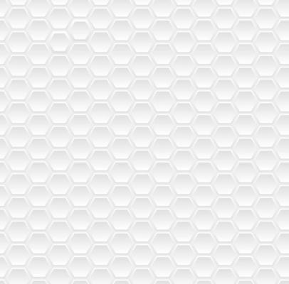 White minimal hexagon seamless pattern background