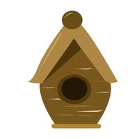 Bee hive made of wood vector