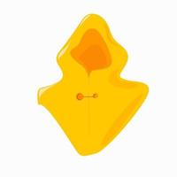 Orange raincoat on a white background. vector