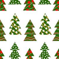 Seamless pattern with Christmas trees.
