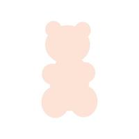 Vector simple bear on a white background