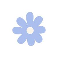 Vector simple flower on a white background