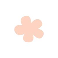 Vector simple flower on a white background