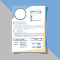 documento modelo cv vector