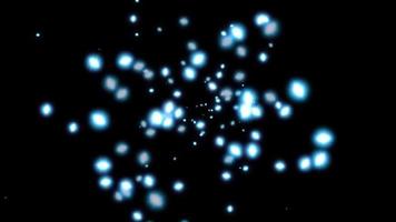 blue particle effect video