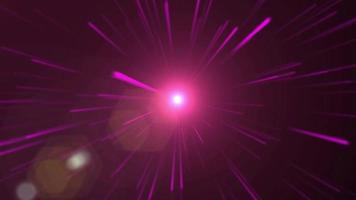 Pink lens flare particle video