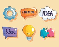 creative and idea icons
