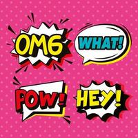 collection of exclamations vector