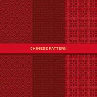 six chinese style backgrounds vector