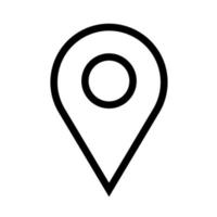 pin location line style vector